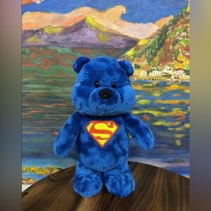 Blue Superman 11” Plush Bear